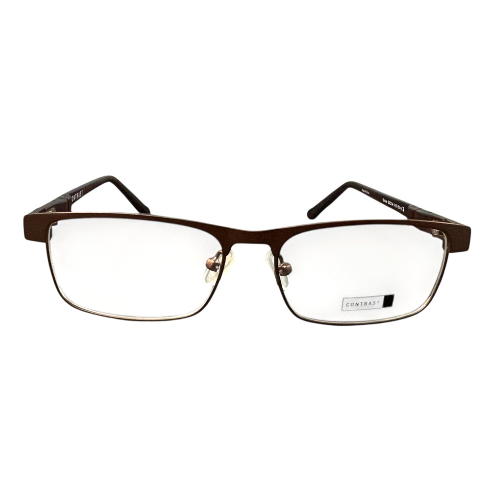 CONTRAST STRIVE BRN BROWN AUTHENTIC FRAMES EYEGLASSES 50-14-145